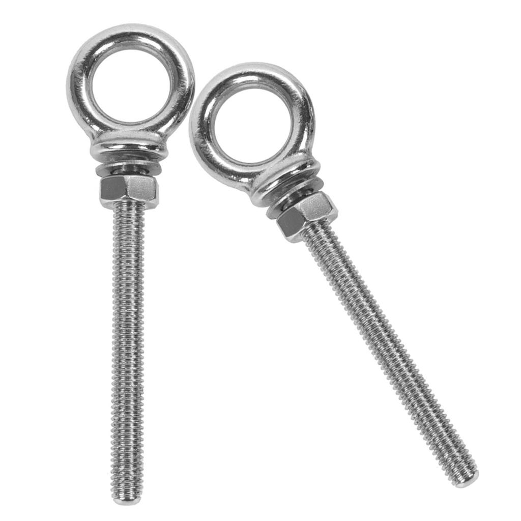 Stainless Steel Lifting Eye Bolts M10 X 100 Swing Eyebolts Ring Hook Bolt Nut Screw Fasteners 316 Grade Hook Bolt