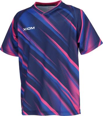 XIOM Tischtennis Spielshirt Fort Shirt Tischtenniszugelassen Unisex S GAS00003 J.T.T.A (Japan Association) Marineblau/Rosa (031)