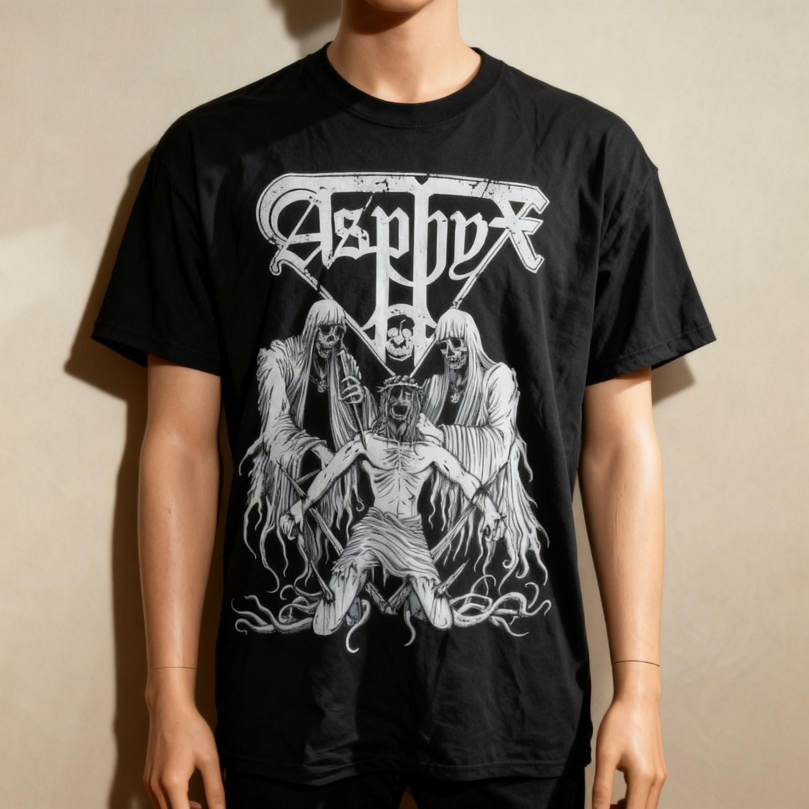 New Popular Asphyx Embrace the Death Black T Shirt S