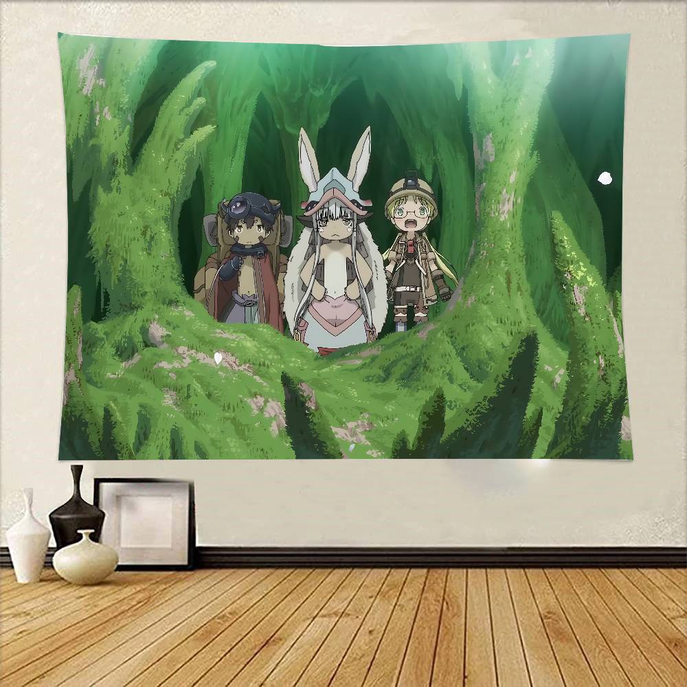 MMade In AAbyss Wandteppich zum Aufhängen Gedruckter Polyester-Wandteppich INS Dekoration Wanddekoration