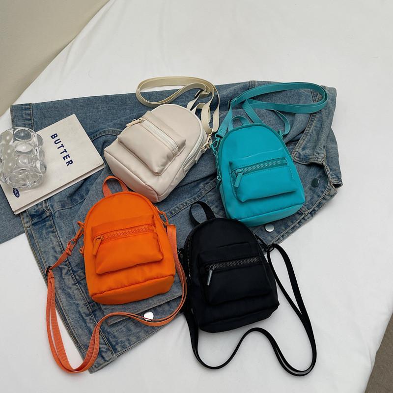 Solid Single Color Shoulder Crossbody Bag Women Backpack Handbag Gift Casual