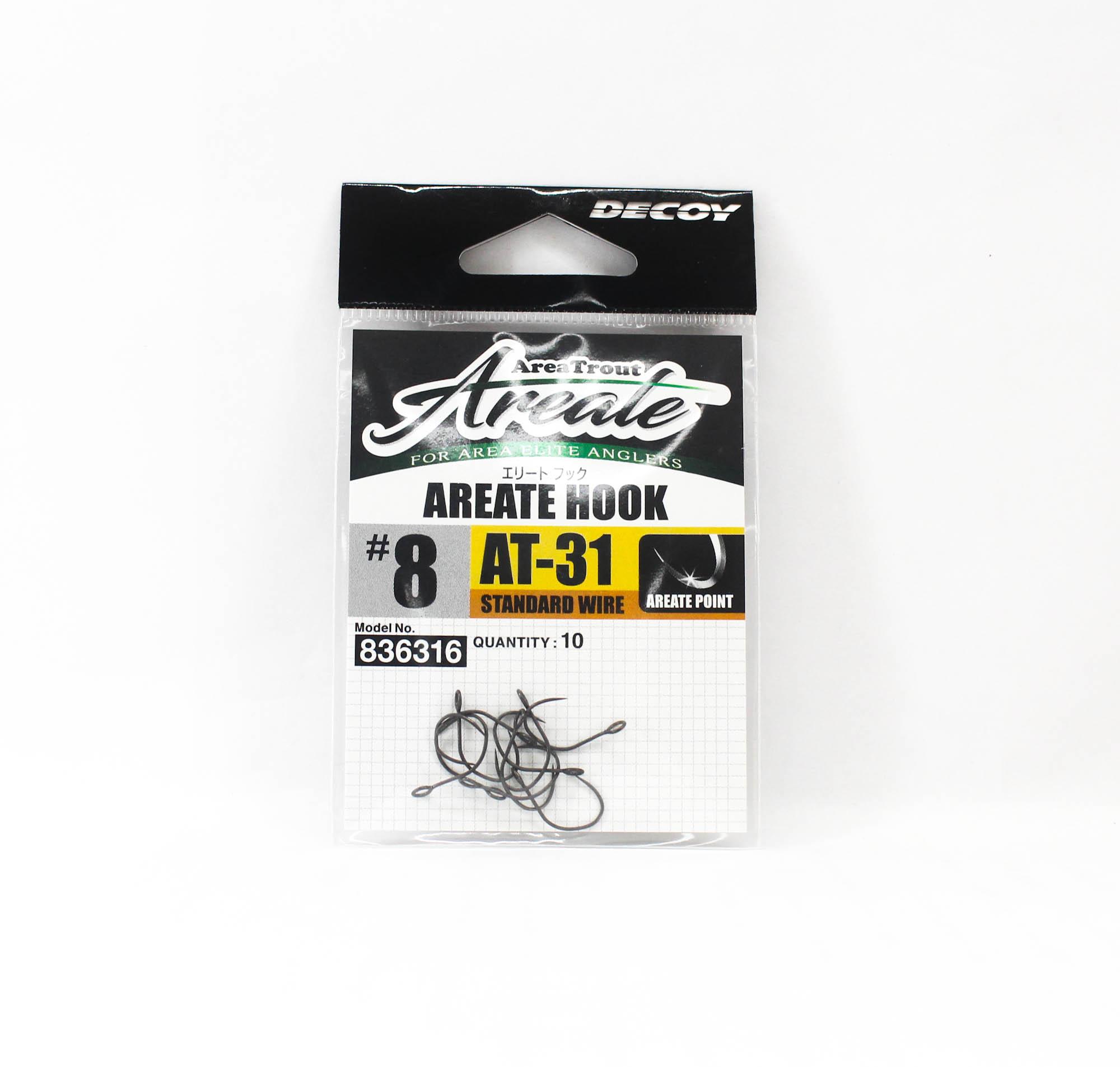 

Decoy AT-31 Areate Elite Hook Standard Wire Size 8 (6316)