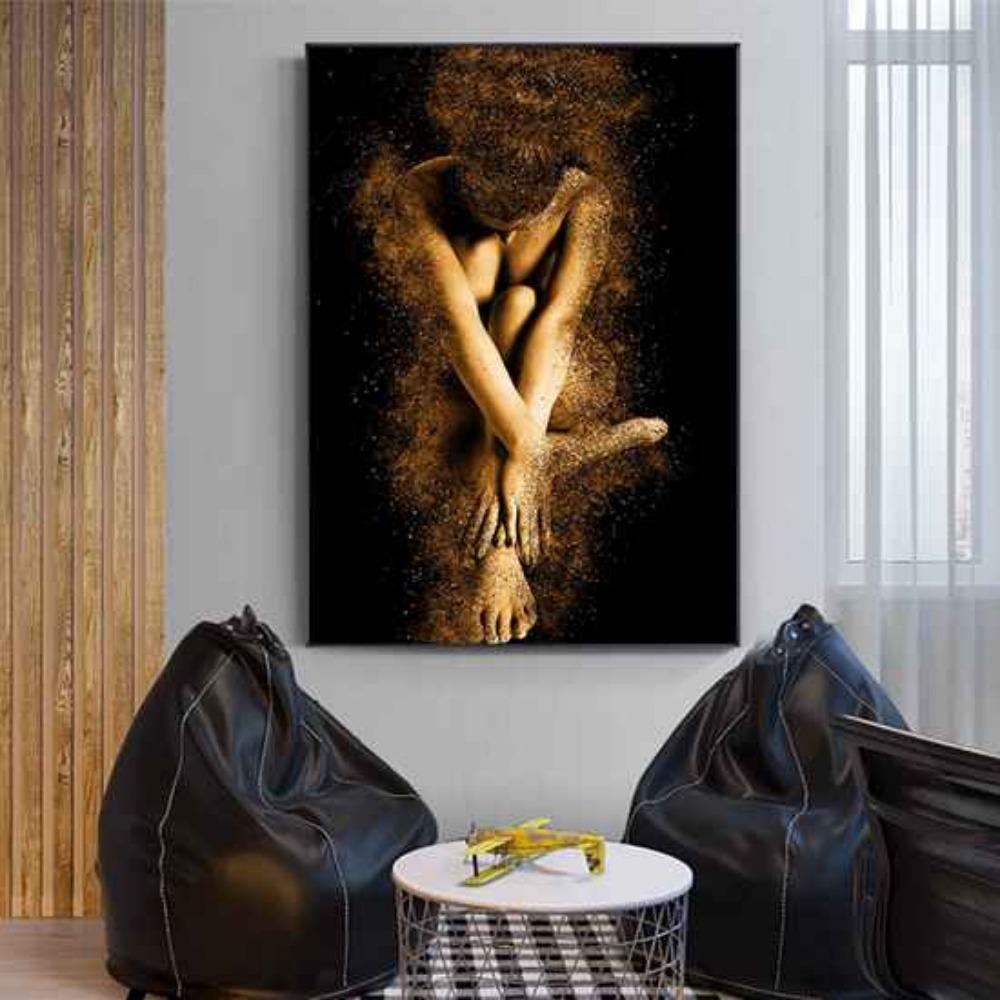 Creative Body Art Sexy Lady Portrait Black and White Wall Art Picture Digital Print Canvas Painting Background Wall Decoration