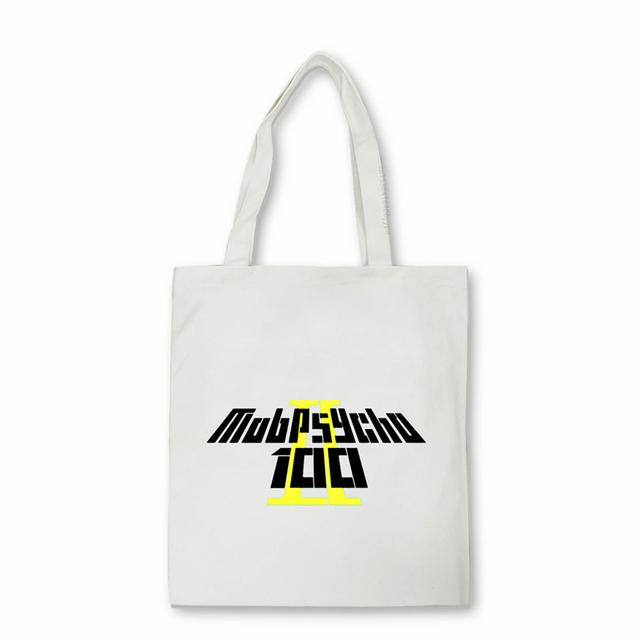 Mob Psycho 100 anime shopper bag Reusable Student Bookbag Fashion canvas bag Large Capacity Handbags Shigeo Kageyama Bags