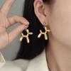 Gold and Silver Color Contrast Fashion Animal Balloon Dog Drop Earrings for Women Children Girls Punk Jewelry