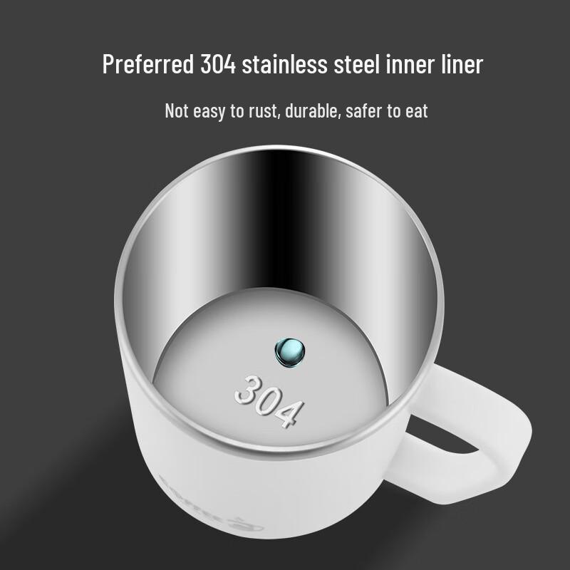Shengjia 304 Edelstahl Kaffeetasse mit Deckel (480ML)