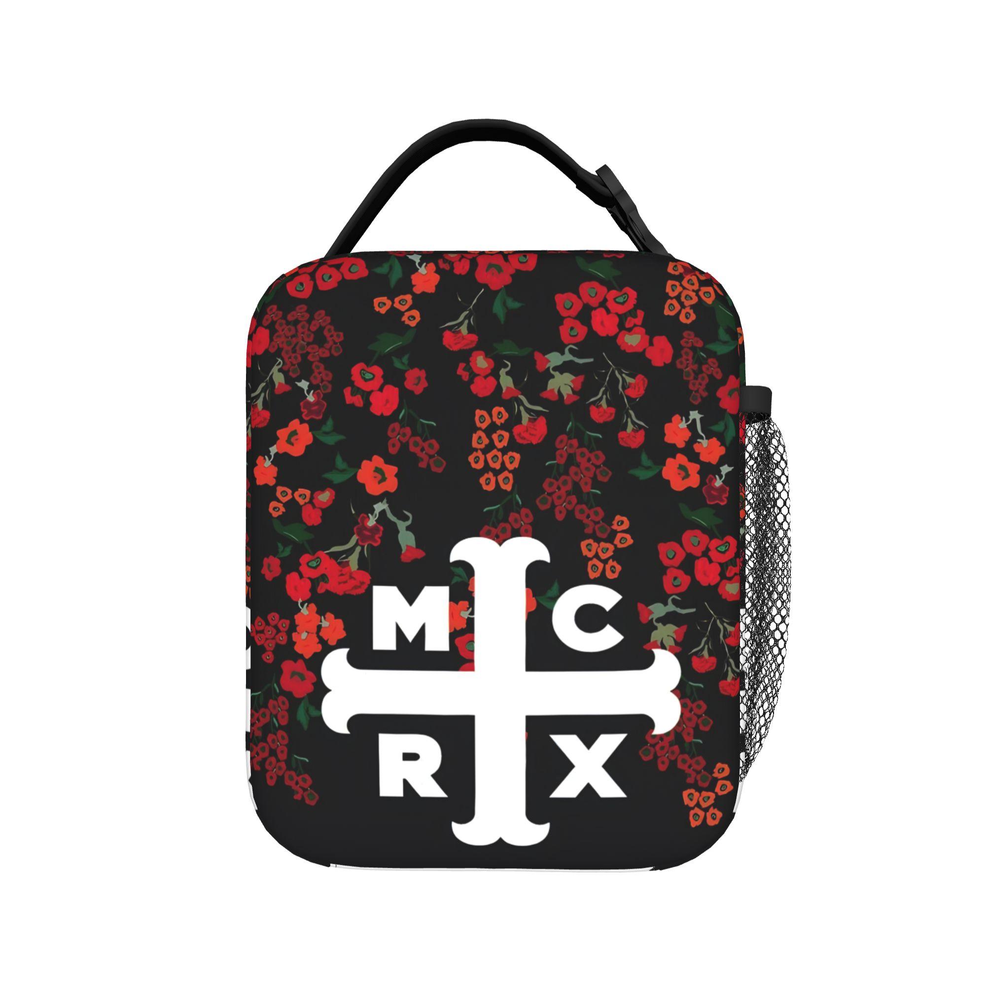 MCR My Chemical Romance Band Lunch Bag For Women Picnic Print Lunch Box Leisure Oxford Thermal Tote Handbags One Size