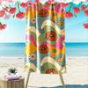 Retro Floral Pattern Beach Towel Beach Towel Quick-drying for Travel Outdoor Sports Jogging Beach and Swimming