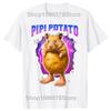 Potato Funny Hamster Meme Graphic 100 Cotton Tshirts Unisex Womens Fashion Casual Tshirt Loose Oversized Streetwear T Shirt