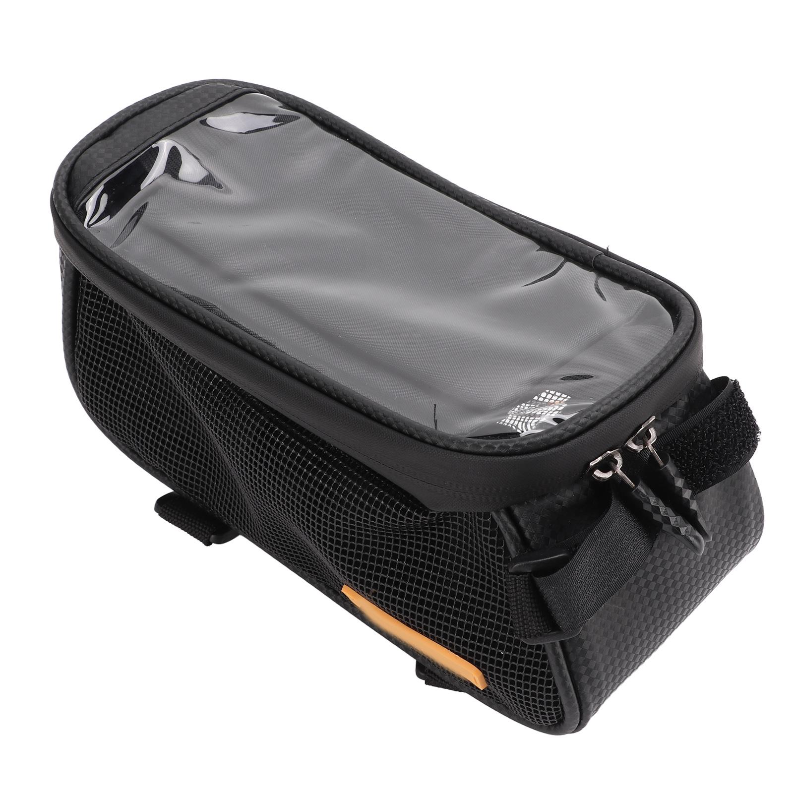 

Сумка на раму велосипеда для телефона, чехол для телефона для езды, поддержка сенсорного экрана, для шоссейного и горного велосипеда, до 7 дюймов