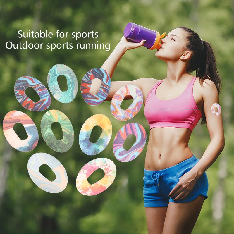 5Pcs Waterproof Adhesive Sensor Patch Glucose Meter Sensor Fixing Sticker Long Lasting Blood Glucose Monitoring Muscle Patch