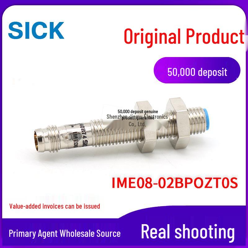 IME08-02BPOZT0S Proximity Sensor, PNP, NC, Plug-in Type, Original Genuine YF8U13-020VA1XLEAX Cable