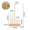 2 in 1 Incense Holder Anti-Ash Flying Incense Burne with Glass Ash Catcher and Incense Sticks Organizer for Meditation Yoga Spa 7