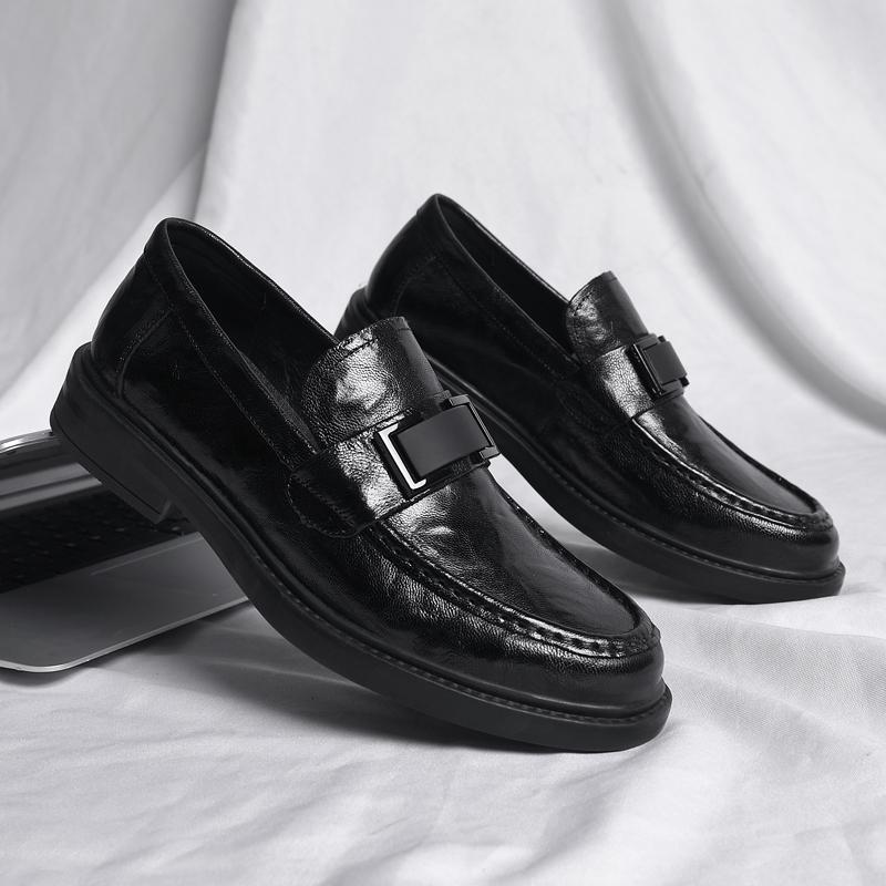 Móda Vysoká Kvalita Nové Platformové Mokasíny Pánské Pravá Kůže Ležérní Boty Mokasíny Pohodlné Pánské Business Pánské Protiskluzové Prodyšné Boty
