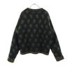 ICELANDIC DESIGN Wool Paisley Pattern Long Sleeve Collarless Knit Cardigan Women Used