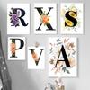 Minimalist Floral And Letter Combination The Education Of The Child Art Poster Canvas Printing Nursery School Classroom Decor