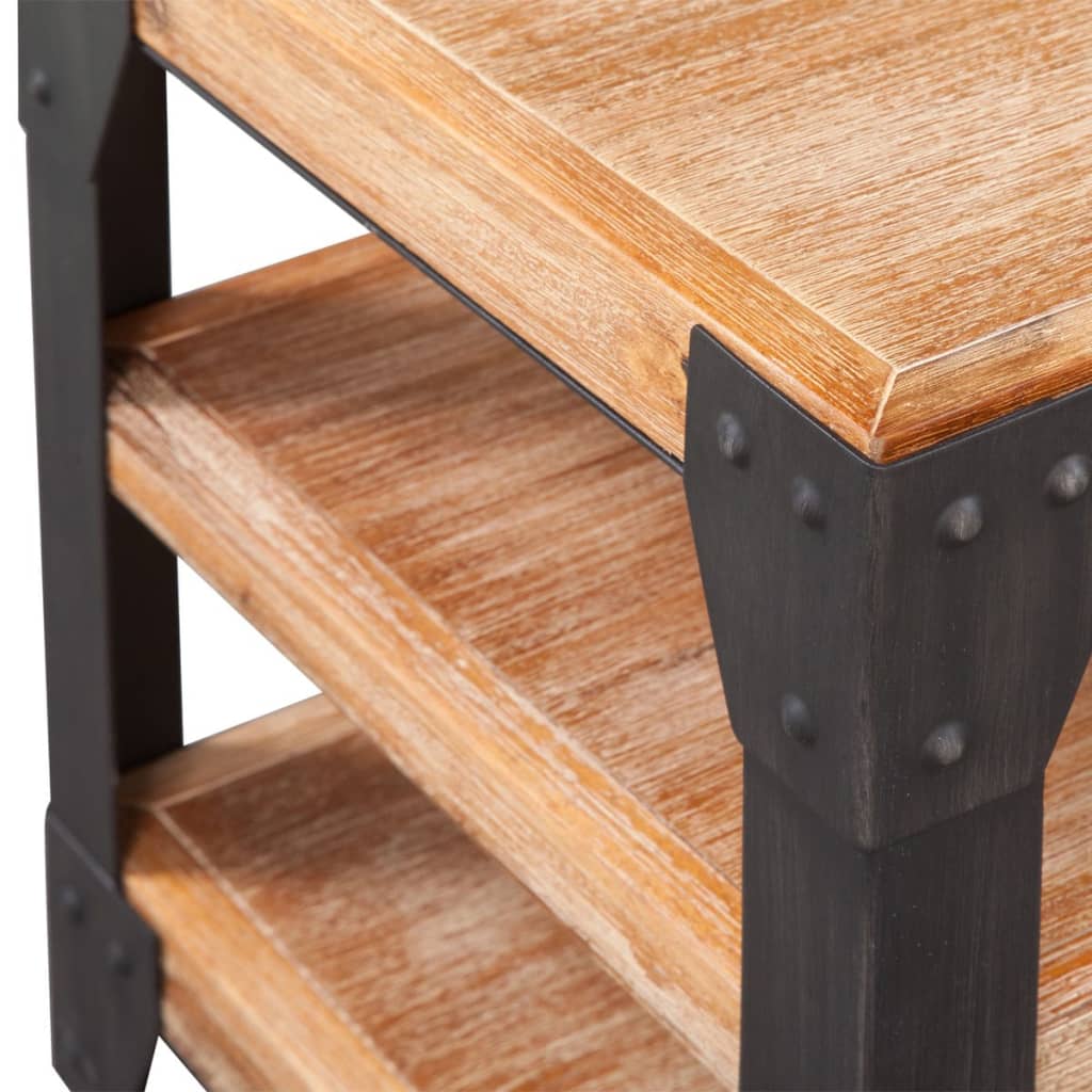 Vidaxl Acacia Wood TV Cabinet, 140X40X45 Cm