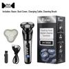 Lingke 5000 Men's Three-Head Double-Ring Floating Electric Razor with Digital Display