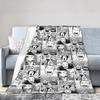 Aoba Johsai Volleyball Flannel Blankets Japanese Anime Funny Throw Blankets for Home Hotel Sofa 150*125cm Bedspreads