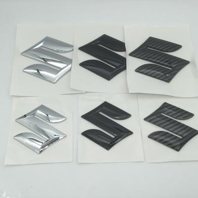1 Stück 3D ABS für Suzuki Auto Emblem Motorhaube vorne Heckklappe Kofferraum-Plakette Lenkrad-Aufkleber Decal Styling Zubehör