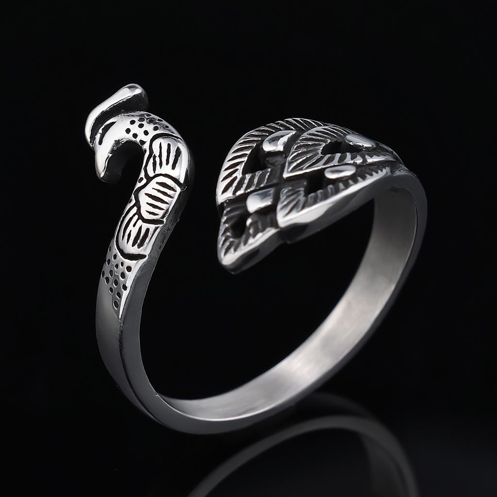 Heiß verkaufte Accessoires, personalisierte Trendmarken, Tierserien, pfauenförmige Ringe für Männer und Frauen