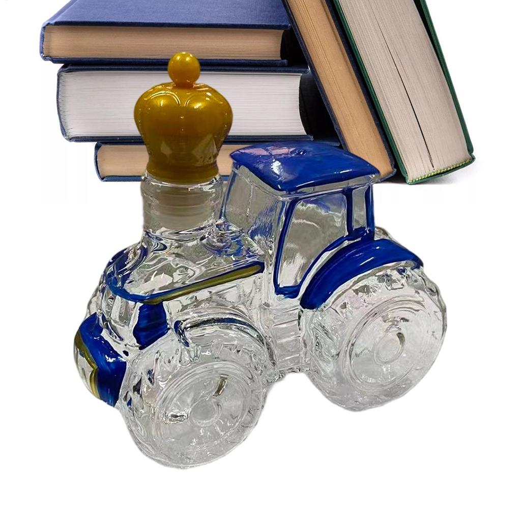 Decanters for Alcohol Empty Funny Tractor Glass Liquor Bottle Whiskey Decanter for Wine Tequila Brandy Vodka Home Decor Bar