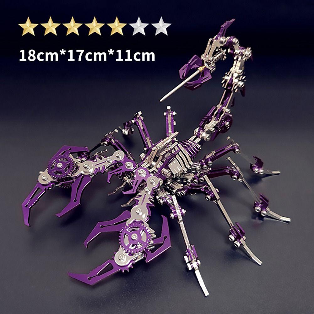 Detachable Scorpions Model Steampunk Mechanical Insect Fashion Assemble Toy