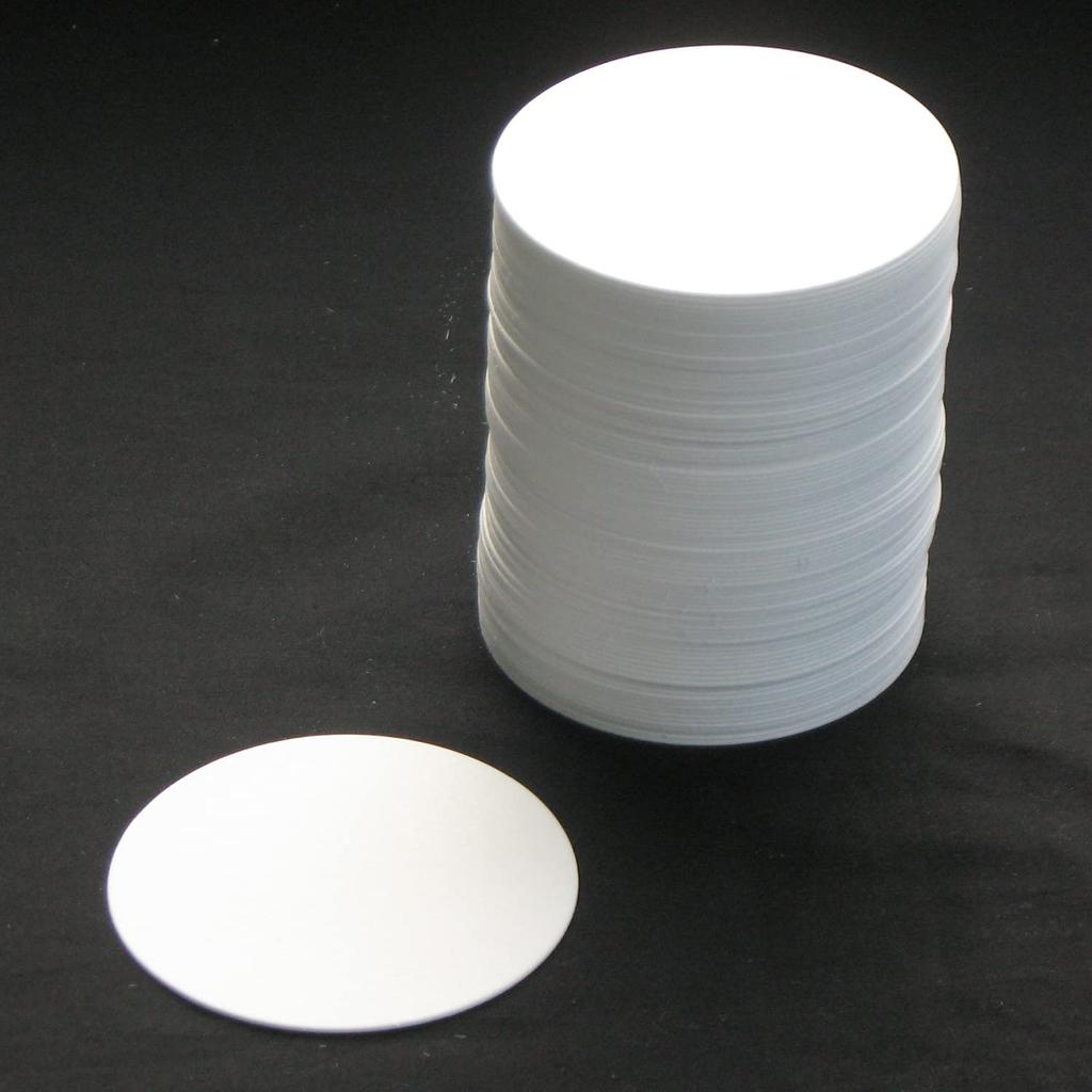 Nagao Coasters, Plain, Round, 85mm Diameter X 1mm Thickness, Pack of 100, Disposable, Made In Japan, Product Number 3362317