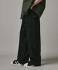 Beodeonteu Double Layer Carpenter Wide Cotton Pants [Black]