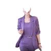 A Three-piece Professional Suit Set for Women's Summer Fashion, Slimming and Stylish Harem Pants