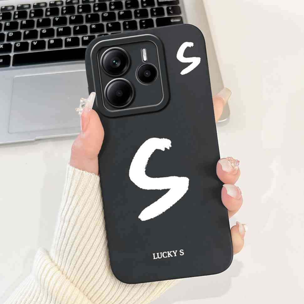 Case For Redmi Note 14 4G 5G Luxury Letters Covers Soft Silicone Phone Case For Xiaomi Redmi Note 14 Note14 5G Back Cover Fundas