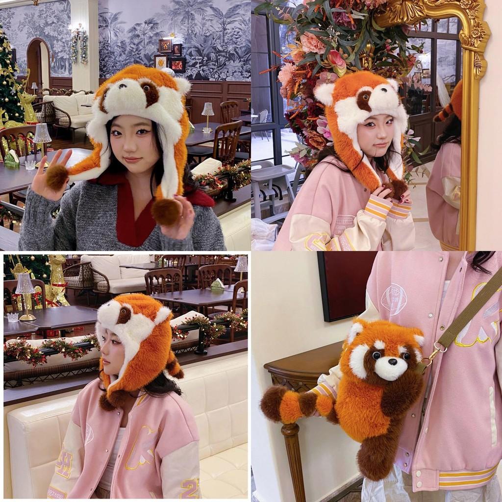 Lotor Procyon Plush Backpack Soft Cartoon Lightweight For Casual Outings School
