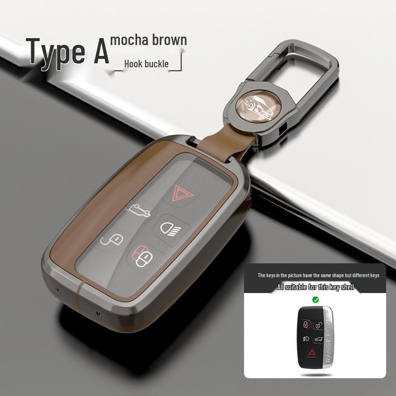Compatible Land Rover Key Case for Range Rover Sport, Velar, Evoque, Discovery 4, Freelander 5