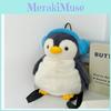 Plüsch-Pinguin-Rucksack für Mädchen mit atmungsaktiven Schultergurten und verstellbarer Passform