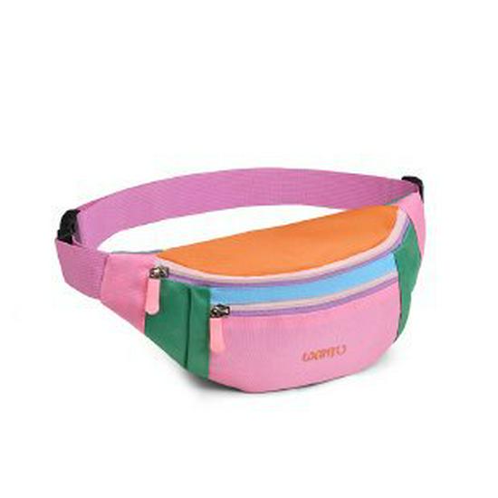 Women's Color Block Crossbody Fanny Pack for Outdoor Sports