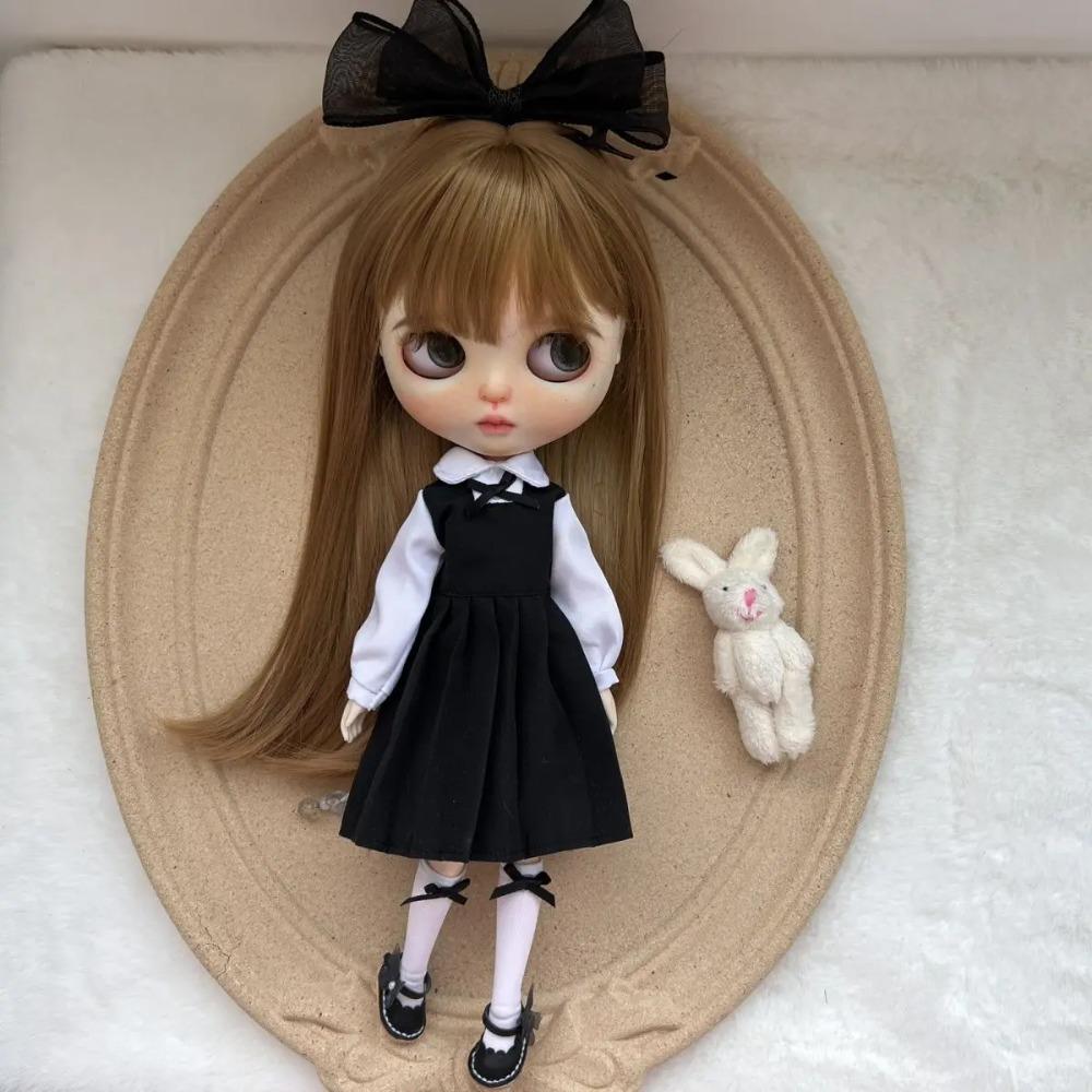 blythe doll clothes OB22 OB24 Azone Dress Blythe Doll Fashion Black Set Dress Up Doll Toy Elegant Cute Accessories Girl Gifts