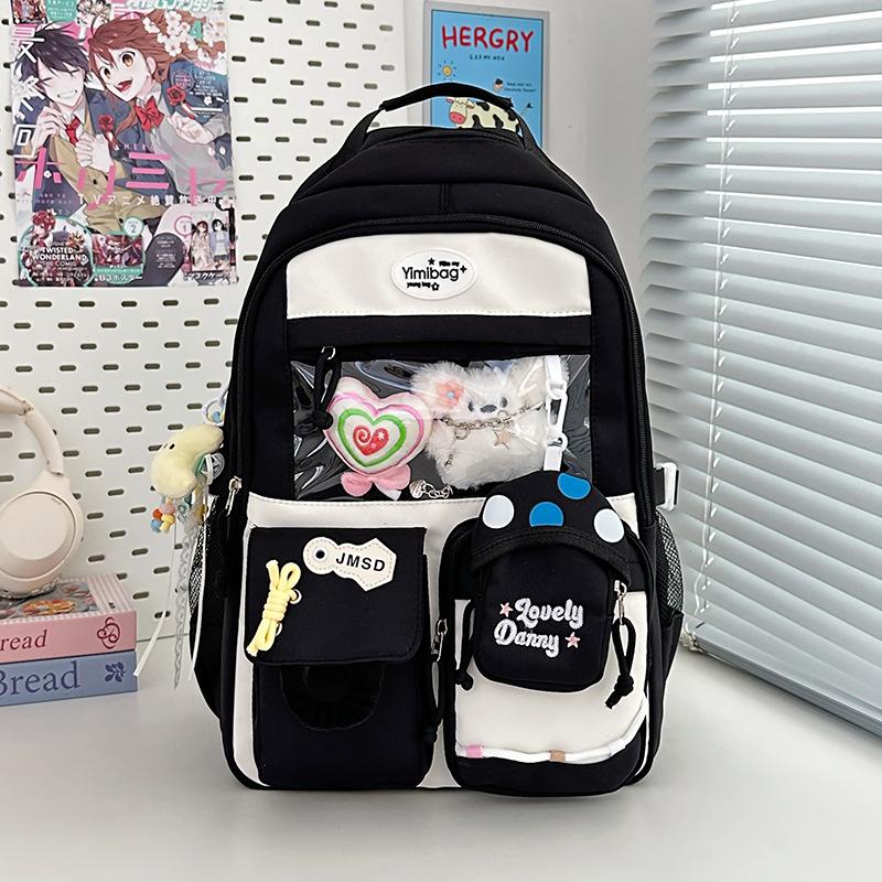 High-value Versatile Large-capacity Schoolbag Female Cute Backpack Junior High School Girl High School Student Backpack