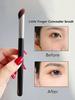 1 Schwarzer Rundkopf-Concealer-Paste-Pinsel, Keine Pinselstriche, Deckt Pickel, Akne-Narben, Augenringe ab, Foundation & Concealer-Pinsel
