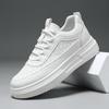 Spring Men's Breathable White Korean-Style Trendy Thick-Soled Casual Skate Shoes