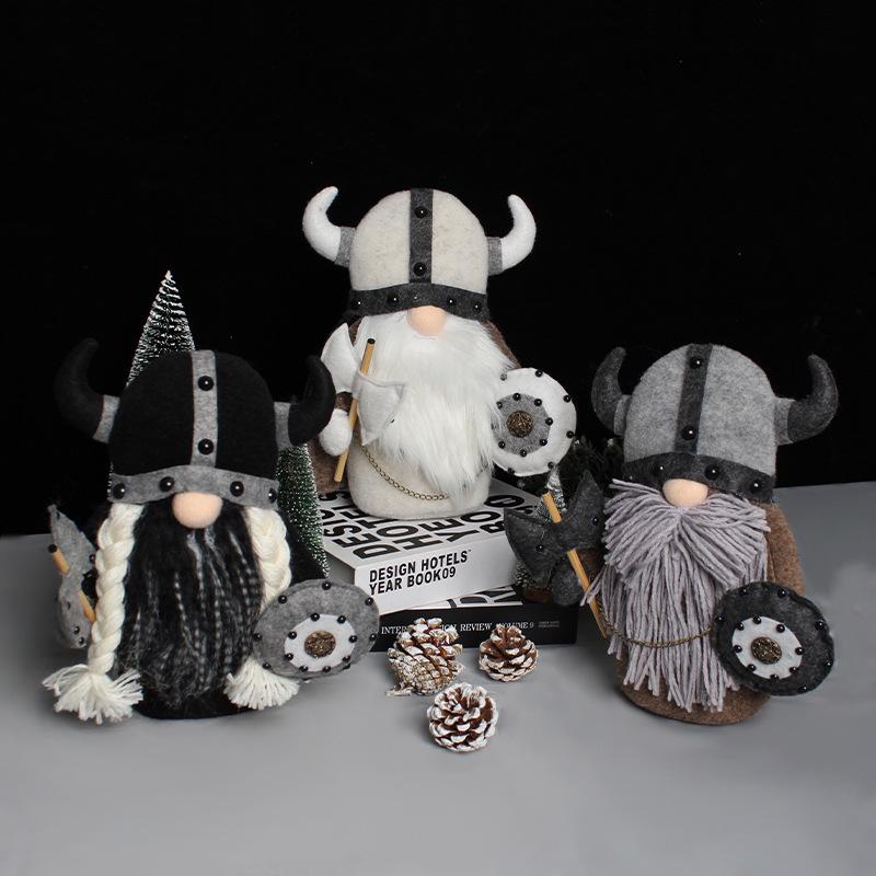 

Cross-Border Viking Gladiator Faceless Plush Doll Ornament
