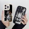 LZ30 Tiger Lion Cat Silicone Phone Case for Infinix Smart 9 Hot 40i Tecno Camon 20 Pro Moto G22 G30 OnePlus Google Pixel 9 Shockproof Back Cover