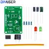 NE555 DIY Kit, LED Flasher & Signal Generator Circuit with PCB for Electronics Education & Solder Practice