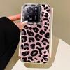 Retro Red Leopard Vortex Texture Phone Case for Xiaomi 13T 14T 11 Lite Poco X5 M6 Pro X6 X3 Pro NFC C75 C71 C65 C61 M5S Cover