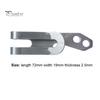 Stainless Steel Money Clip Multi-function Mini Minimalist Slim Wallet Carabiner for Outdoor Belt