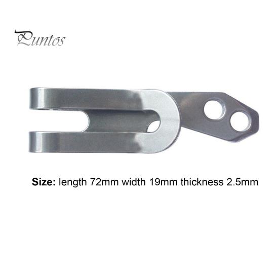 Stainless Steel Money Clip Multi-function Mini Minimalist Slim Wallet Carabiner for Outdoor Belt