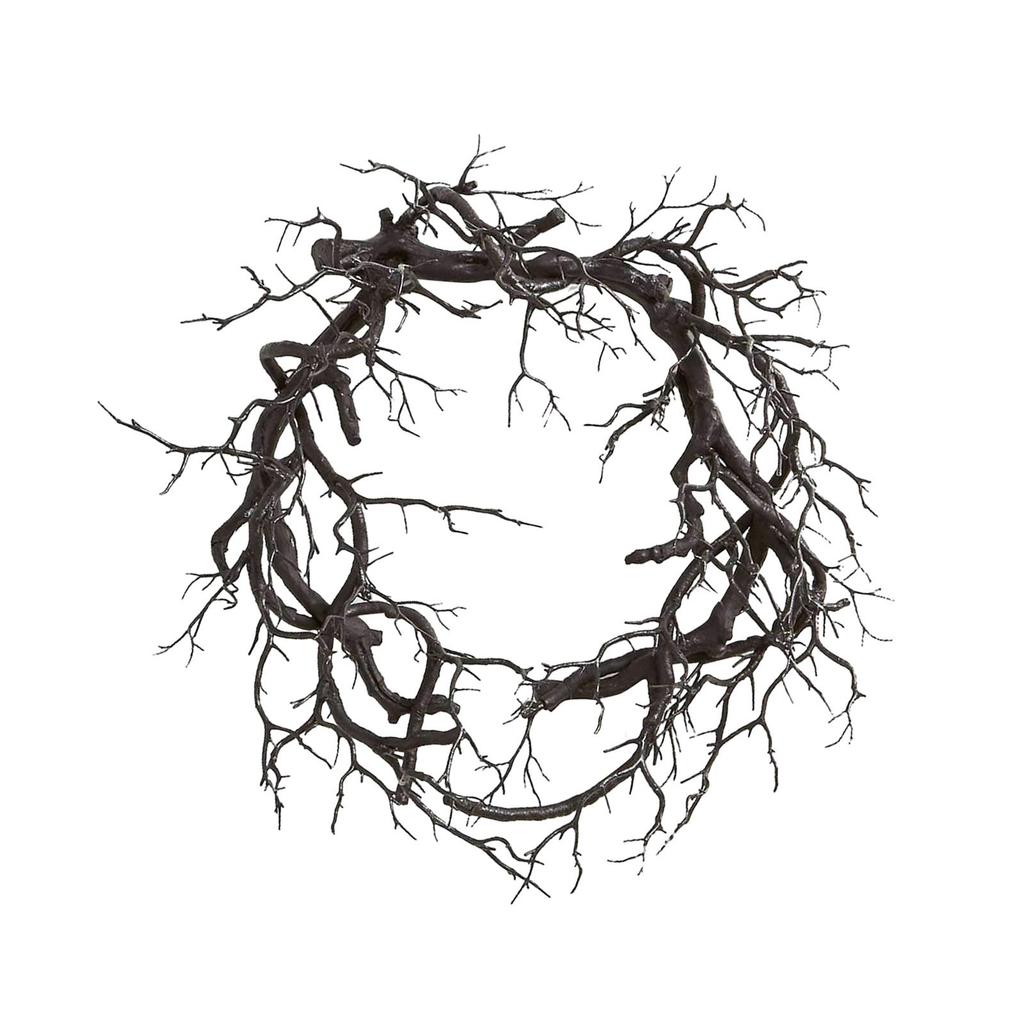 Halloween Front Door Wreath 17 Inch Scary Halloween Decoration Dead Branch