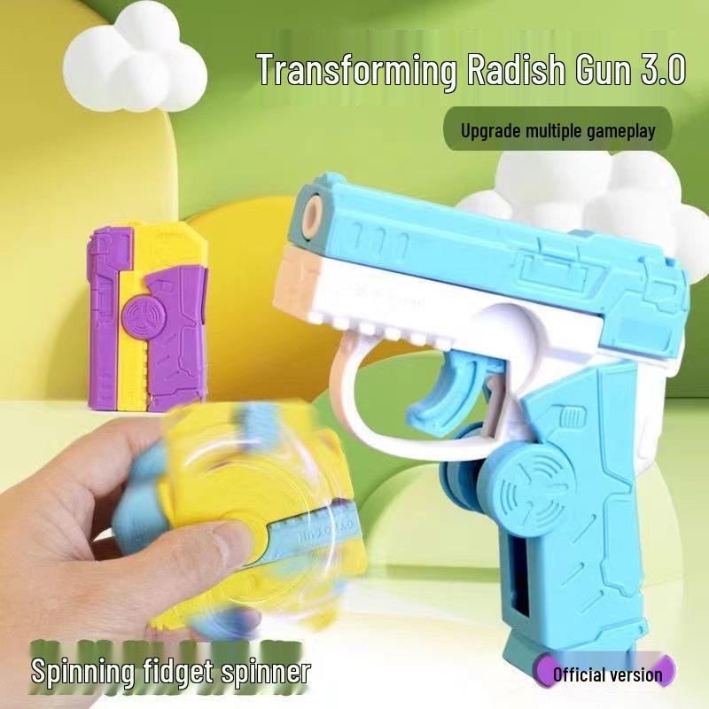 Educational Spinning Radish Knife Toy - Decompression & Fun, Multiple Styles Set