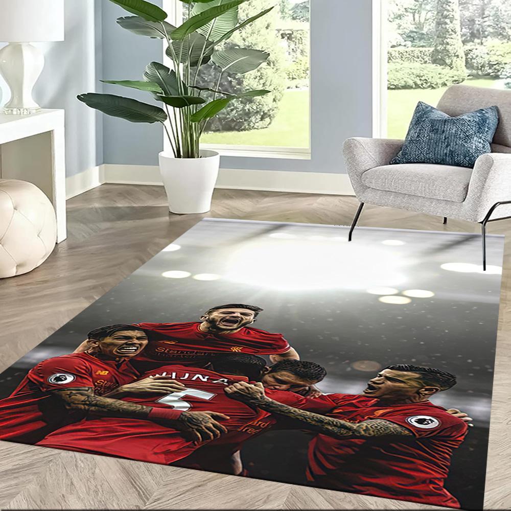 Liverpool Football Club Floor Rug Office Rug Suitable For Hallway Outdoor Playrooms Decorate Room Antislip Carpet Anime Office Decor Wedding Party Gif