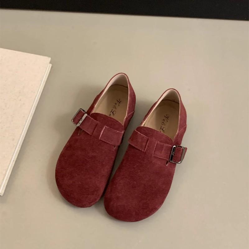 

Платформа обувь Birkenstock сумка голова полушлепанцы кожаные лоферы внутренняя высота увеличение ранняя осень французская женская обувь одинарная обувь универсальная 39