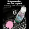 Set of 2 Thickened PVC Automotive Drink Mats Cup Holders Coasters Pads For Secure Placement Of Beverages In Moving Car